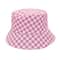 Pink &#x26; White Check Bucket Hat by Creatology&#x2122;